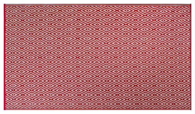 Rust Diamond Rug DII Rust Diamond Outdoor Rug - Southwestern - Outdoor Rugs - by ...