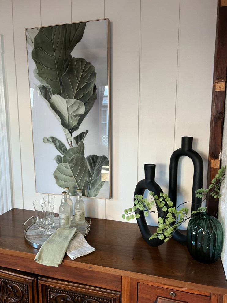 Inspiration for a transitional home design remodel in Boston