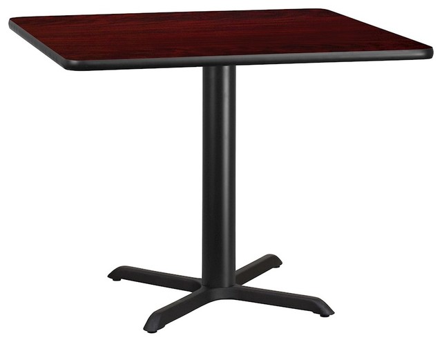 42'' Square Laminate Table Top with 33'' x 33'' Table Height Base