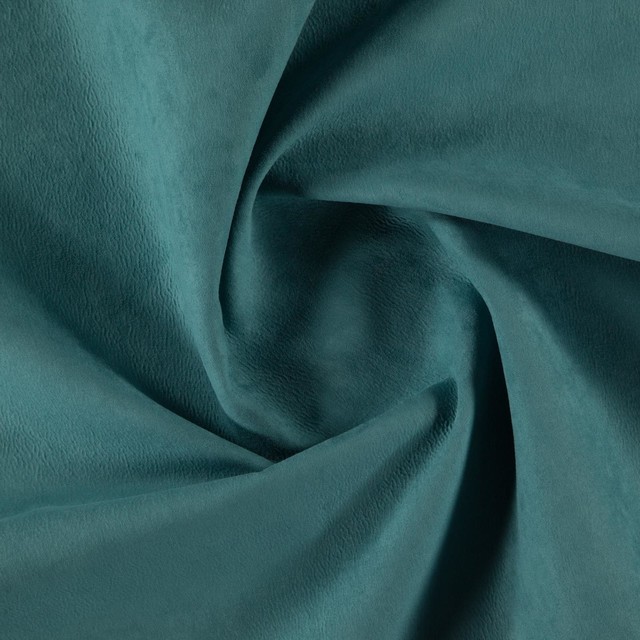 Goya Suede Finish Upholstery Fabric, Teal