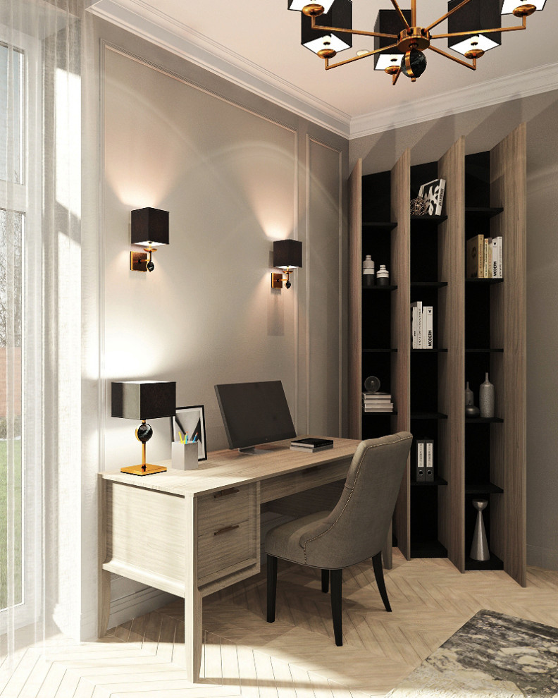 Двухэтажный дом в современной классике