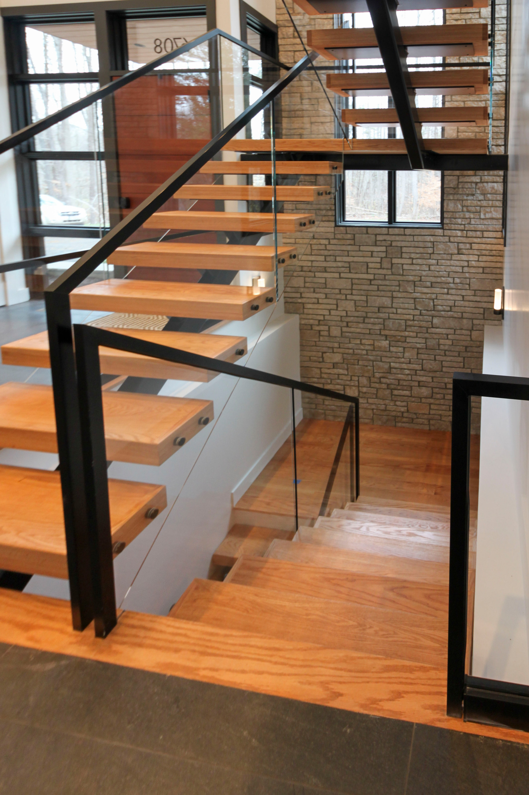 98_Sun Filled Modern Staircase Surrounded by Private Forest, Clifton VA 20124