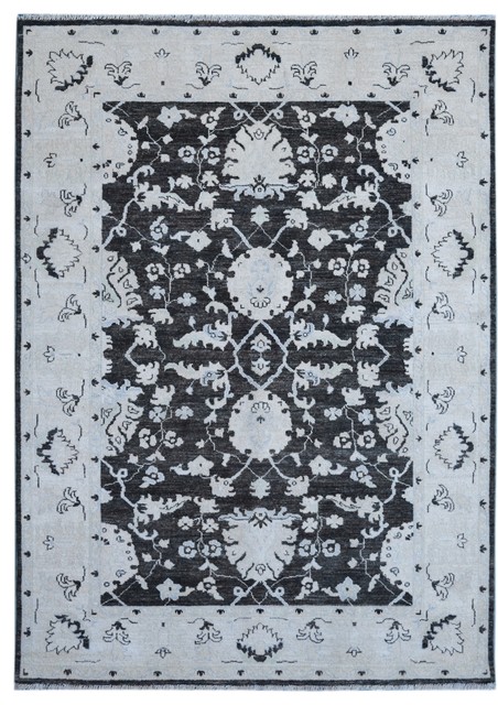 Hand-Knotted Area Rug, 4'10" x 6'6"