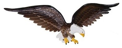 Natural Color Wall Eagle - 24 in.