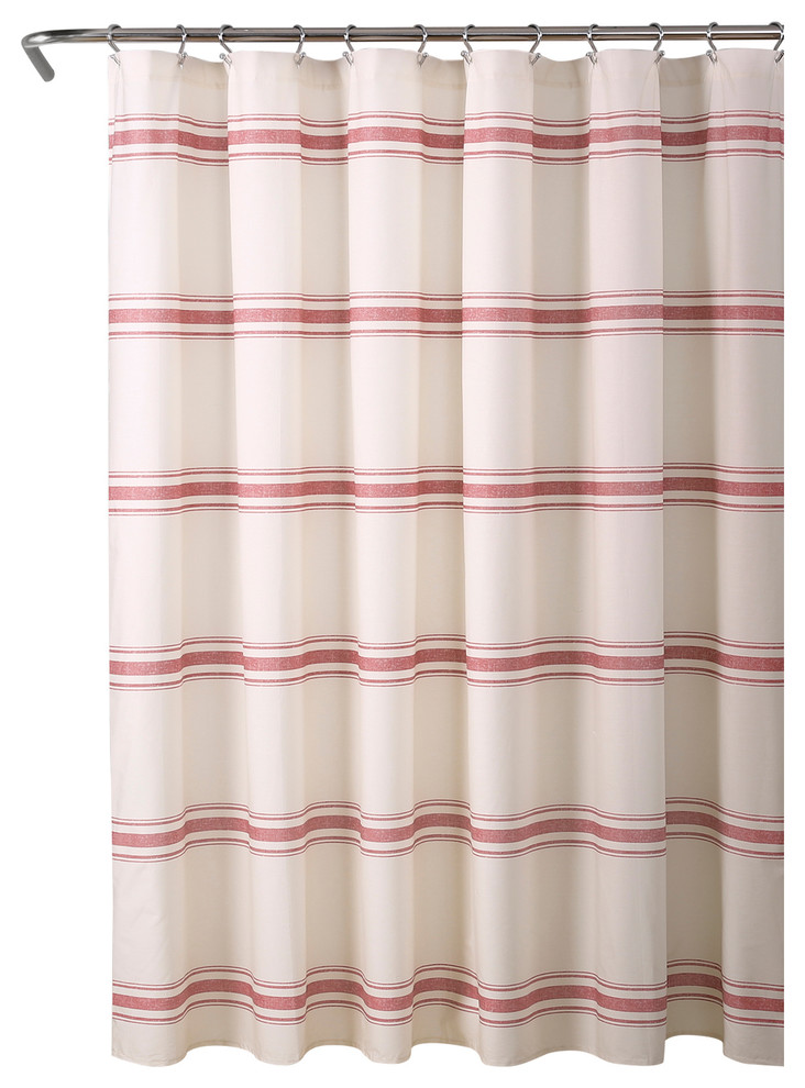 Farmhouse Stripe Sc Red 72"x72" farmhouse stripe sc red 72x72 prvw vr
