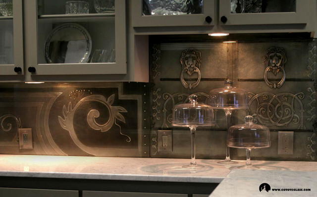 Wrought Iron Kitchen Backsplash kitchen