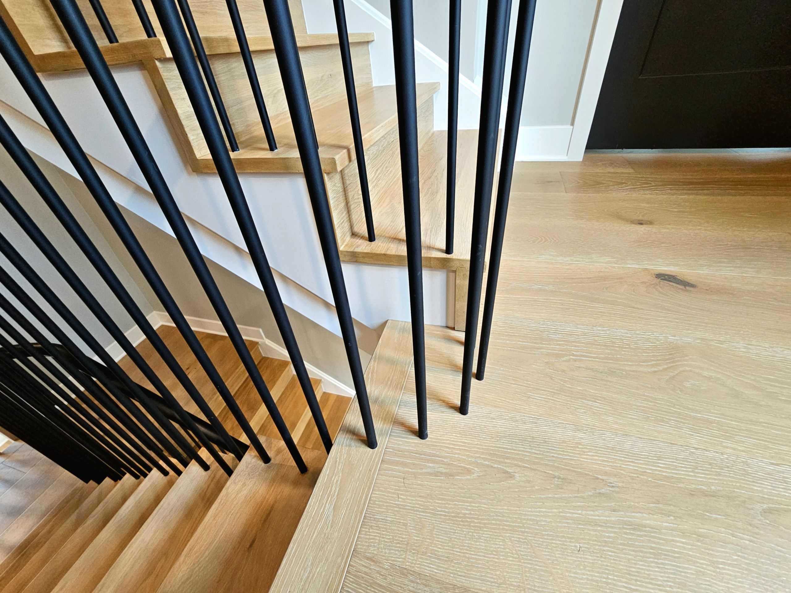115_Stunning Continuous Rail System on 3 Story Floating Stairs; Arlington, VA 22