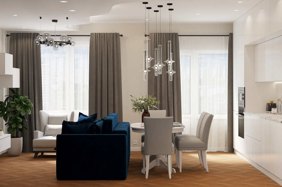 Дизайн-проект кухни-гостиной