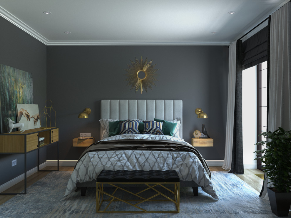 Визуализация современной спальни