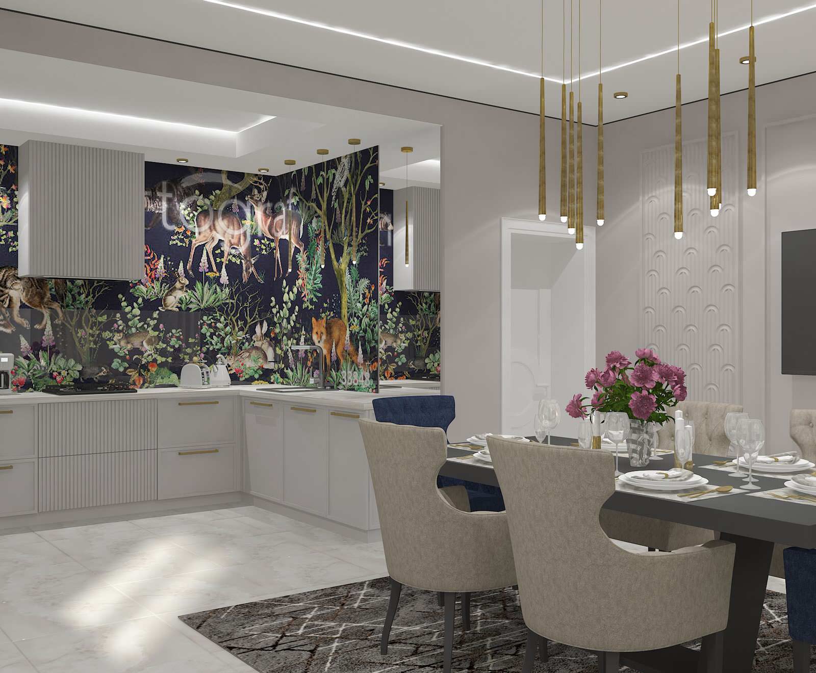 кухня - столовая