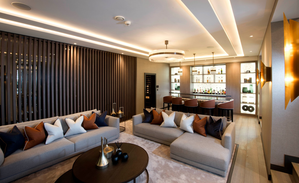 Contemporary New Build Ribble Valley Contemporary Home Bar 