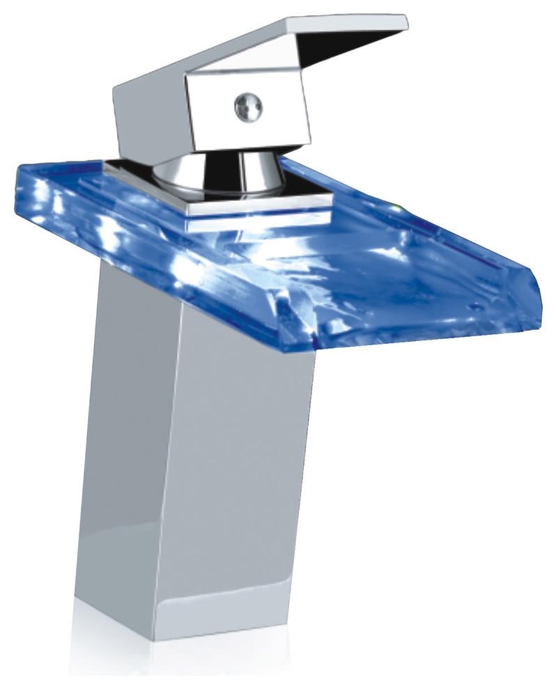 Gallery LED Bathroom Sink Waterfall Faucet