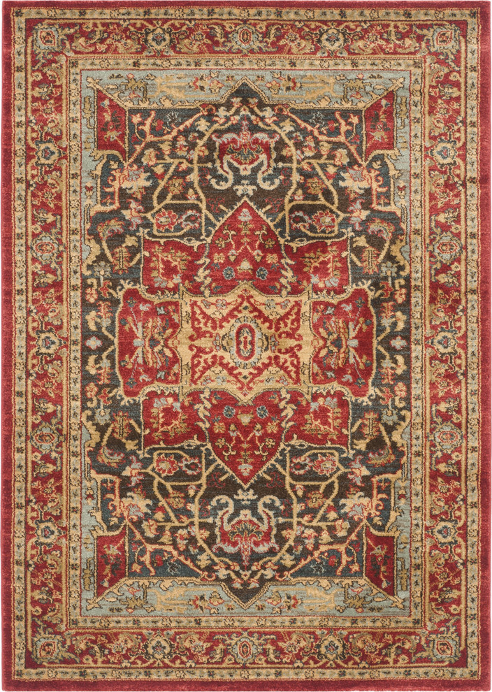 Safavieh Mahal MAH625D Rug, 6'7" Square Mediterranean Area Rugs