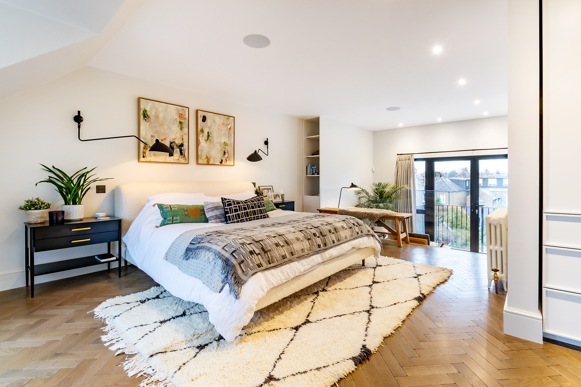 Houzz upholstered beds online