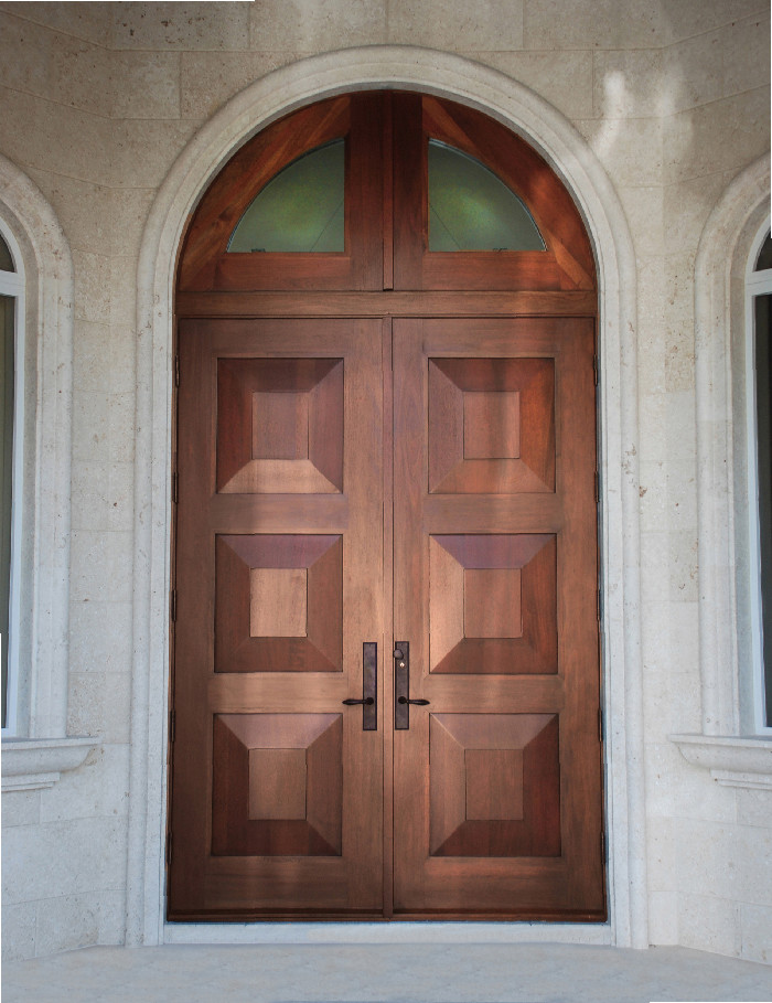 Impact Door with Transom Contemporary Entry Miami