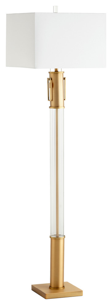 Cyan 10546 One Light Table Lamp Aged Brass