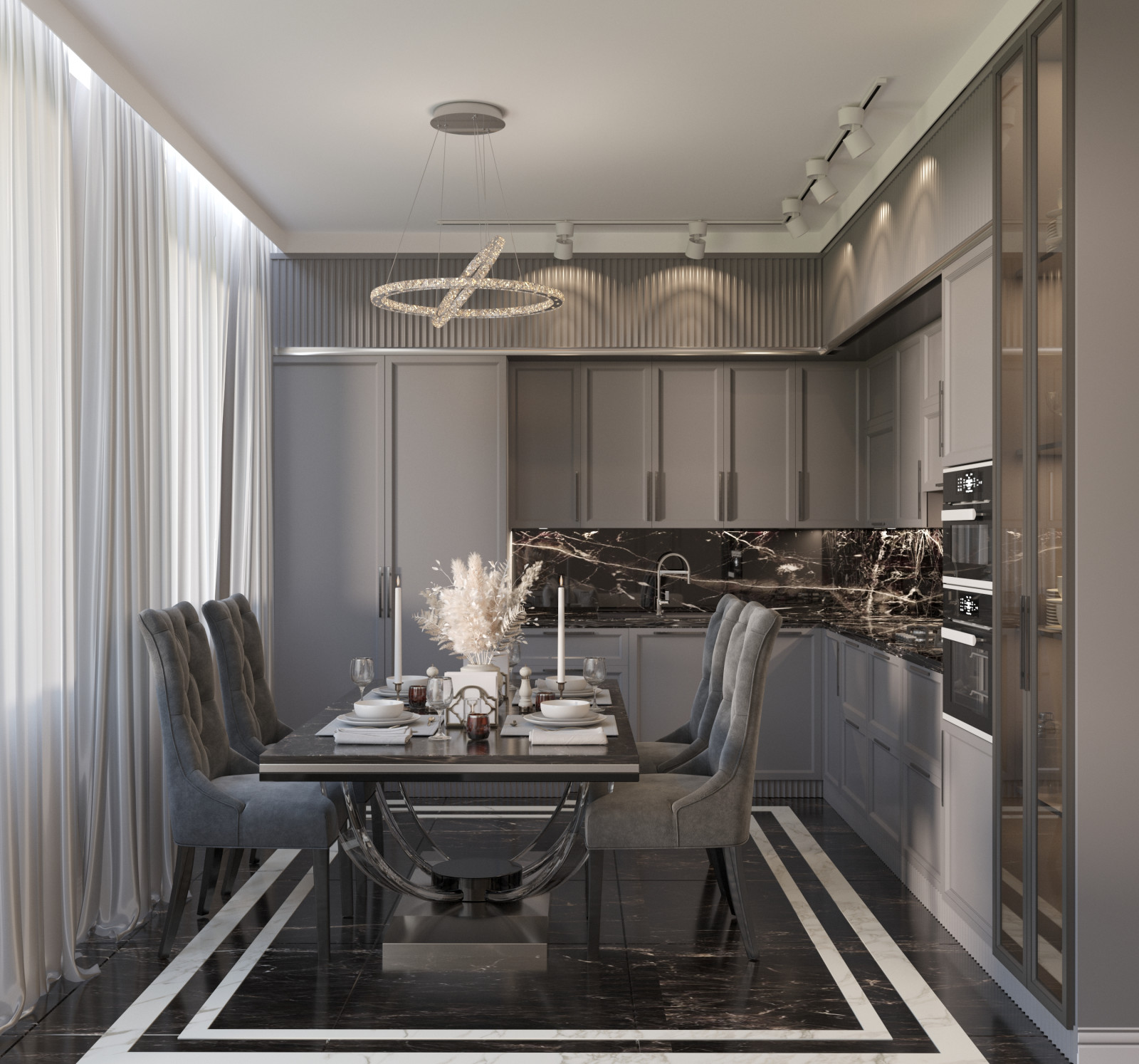 Визуализация интерьера помещений жилого дома