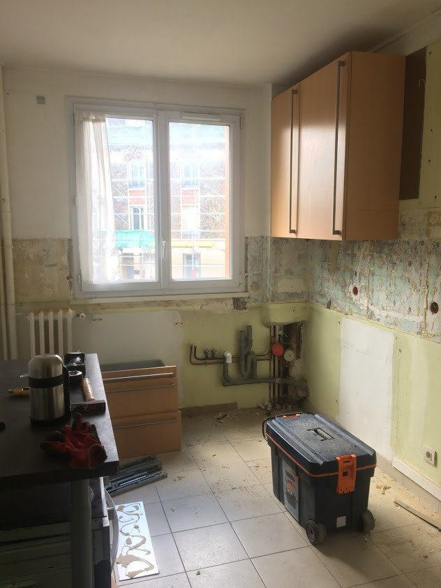 CUISINE: rénovation complète de cette pièce de 9m2