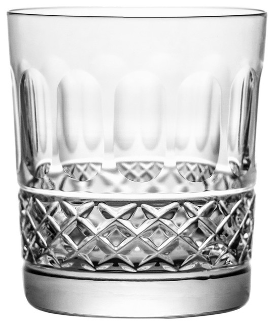 heavy lead crystal whiskey glasses