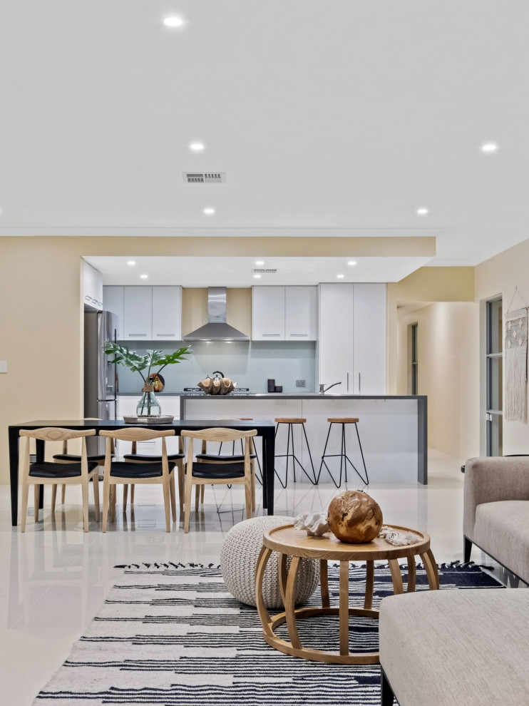 Beach style dining room in Perth.