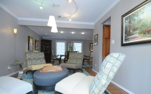 Inspiration for a transitional home design remodel in Denver