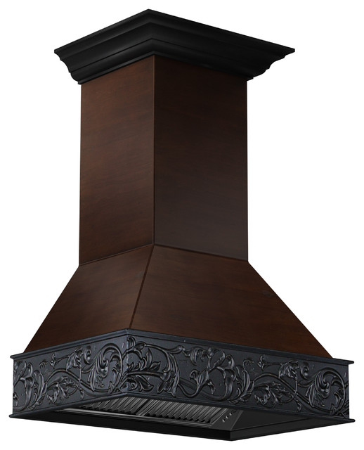 ZLINE 373AW30 Wooden Wall Range Hood with Crown Molding Traditional