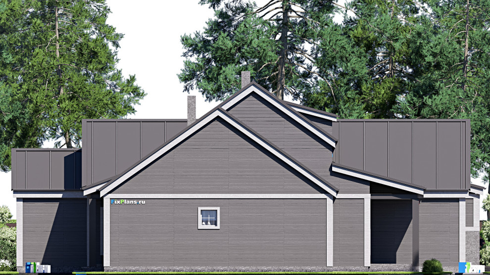 Проект одноэтажного дома 21х19м S255м2 F-17081