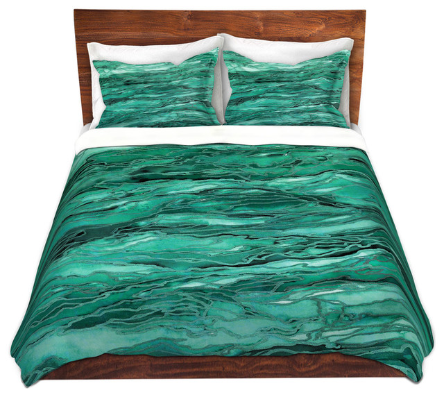 Dianoche Designs Duvet Covers Twill By Julia Di Sano Dianoche Duvet Covers Twill By Julia Di Sano Marble Idea Mint Emerald Green Contemporary