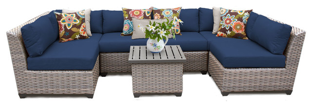 Florence 7 Piece Outdoor Wicker Furniture Set 07C