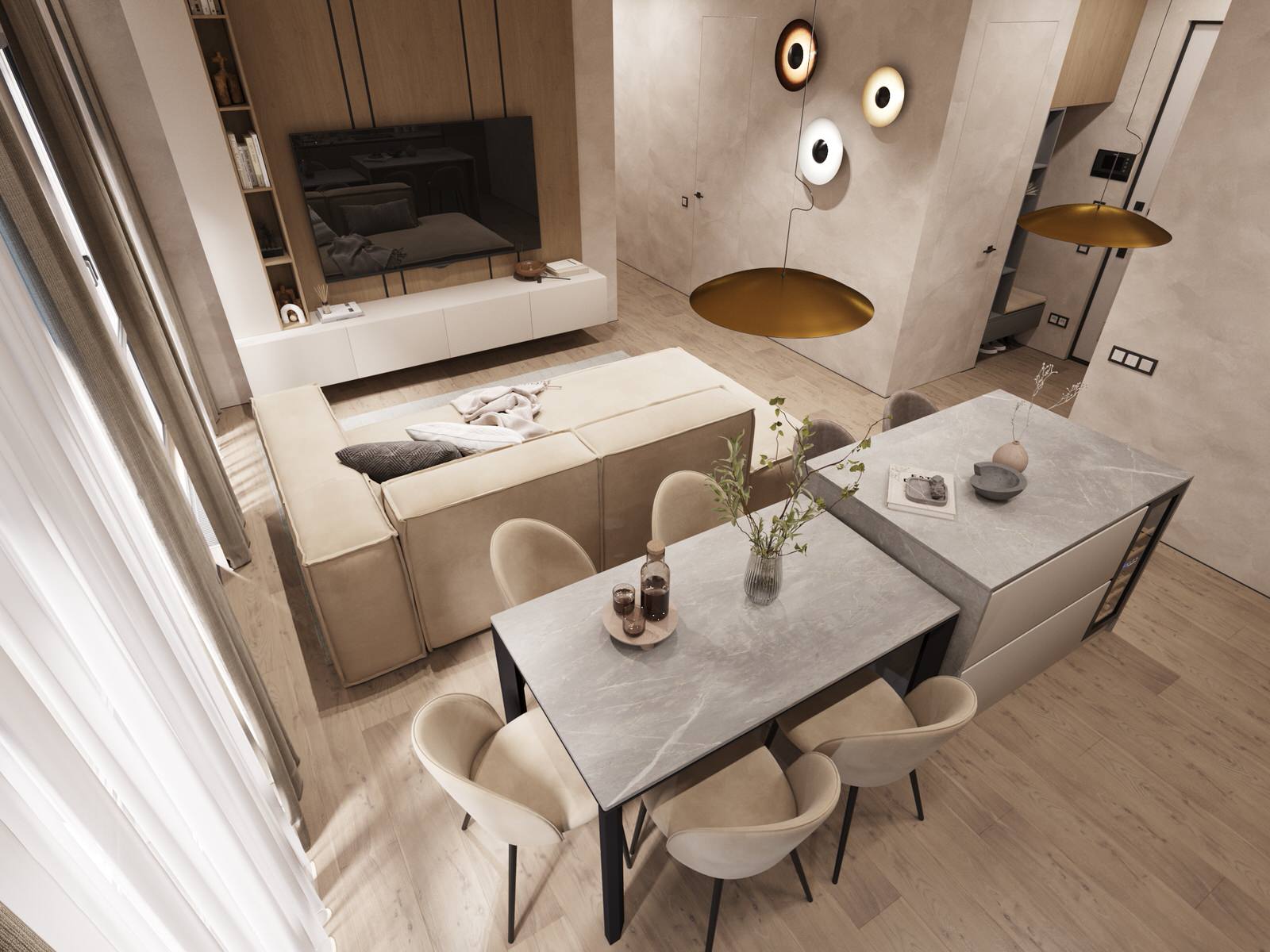 Дизайн-проект для 3-х комнатной квартиры в Москве