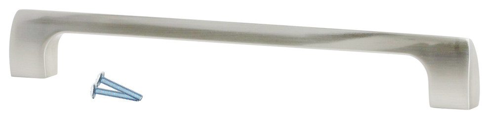 Modern Style 12-5/8" Centers Brushed Nickel Cabinet Hardware Pull Handle