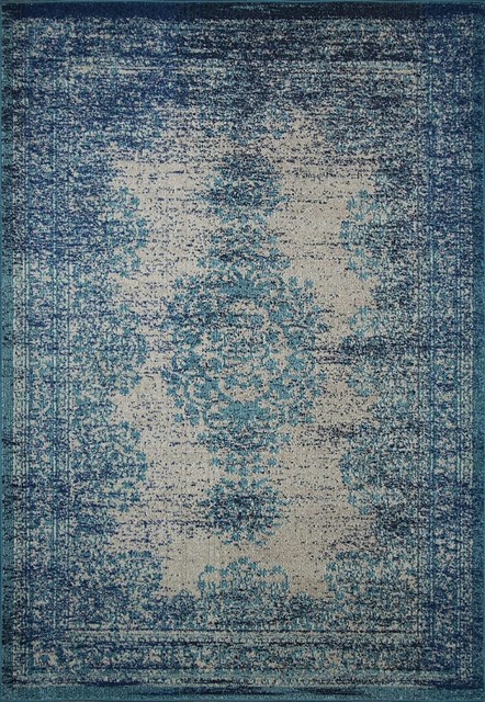 Vintage Moriah Area Rug, Rectangle, Blue, 7'10"x11'