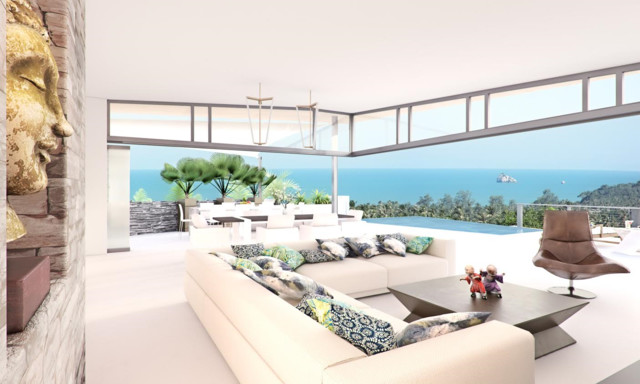 Renders tropical-living-room