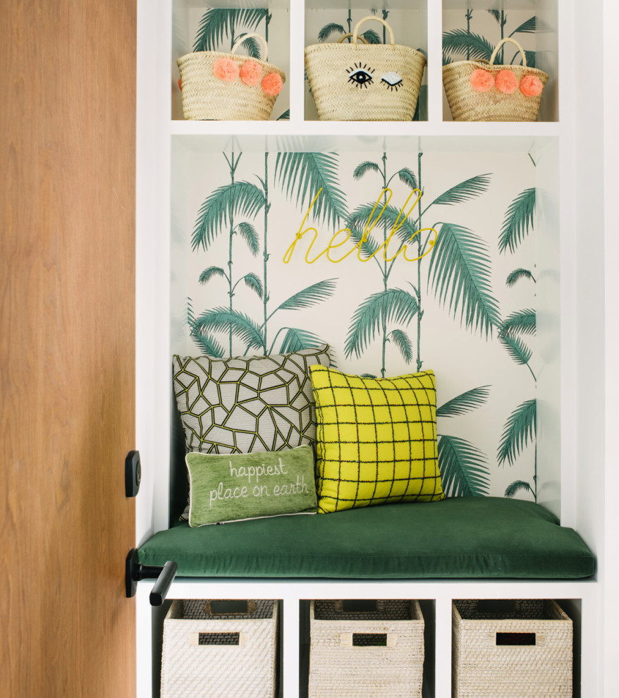 Beach style entryway photo in Los Angeles