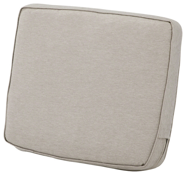 Patio Lounge Back Cushion, 21"x22"x4" Contemporary Outdoor Cushions