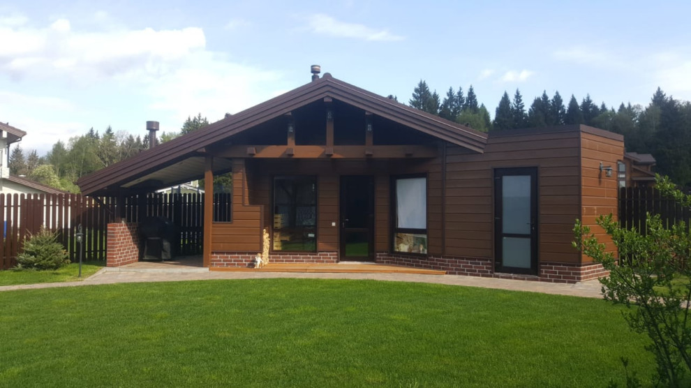 Баня с барбекю комплексом