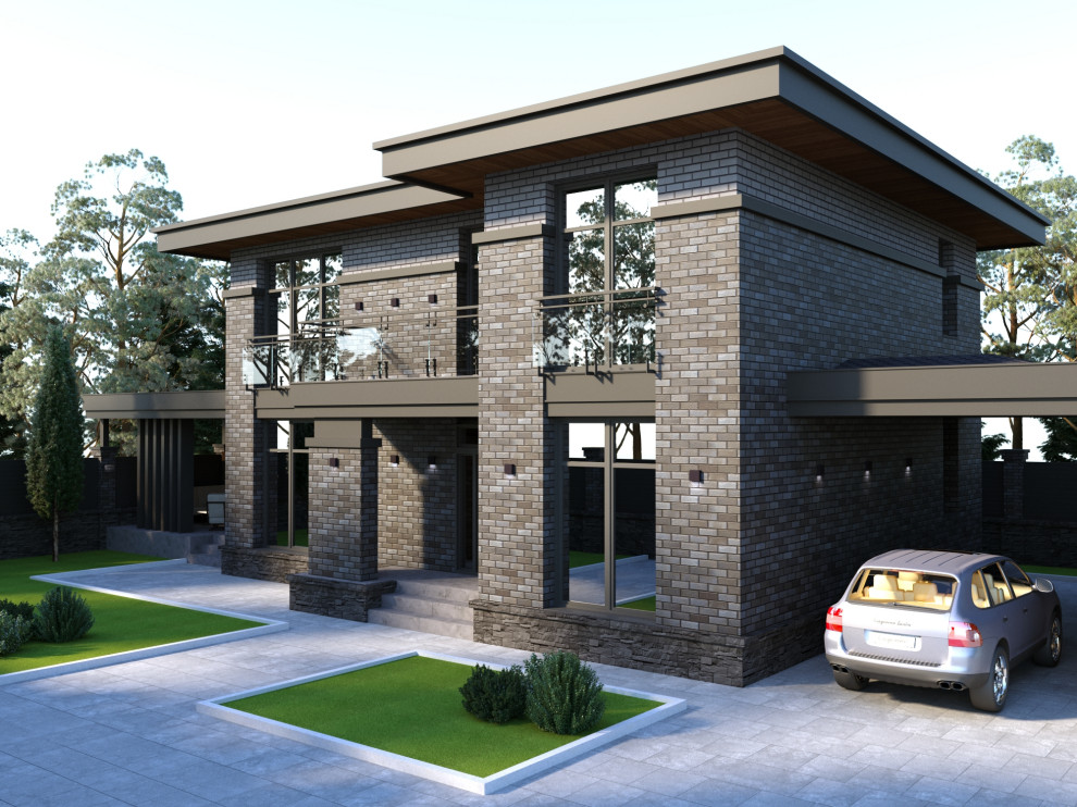 Индивидуальный жилой дом в стиле Райта