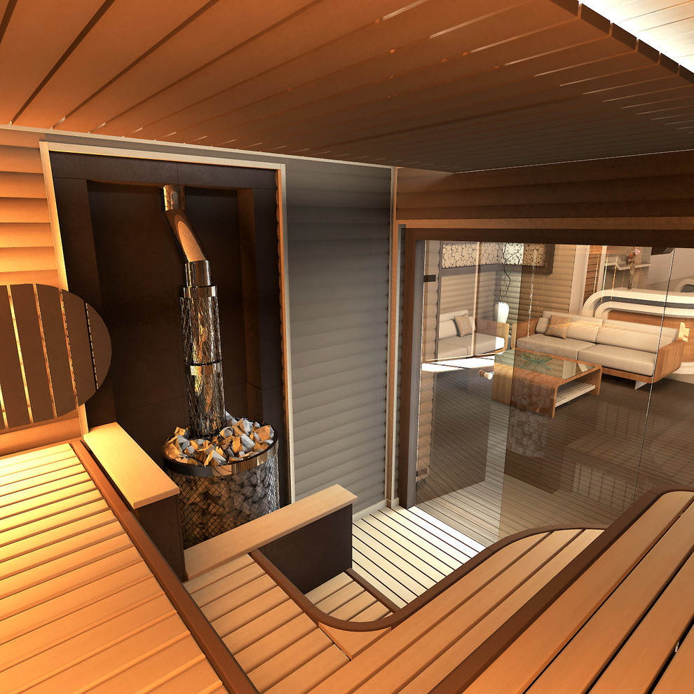 SPA зона с бассейном в частном доме под Харьковом.