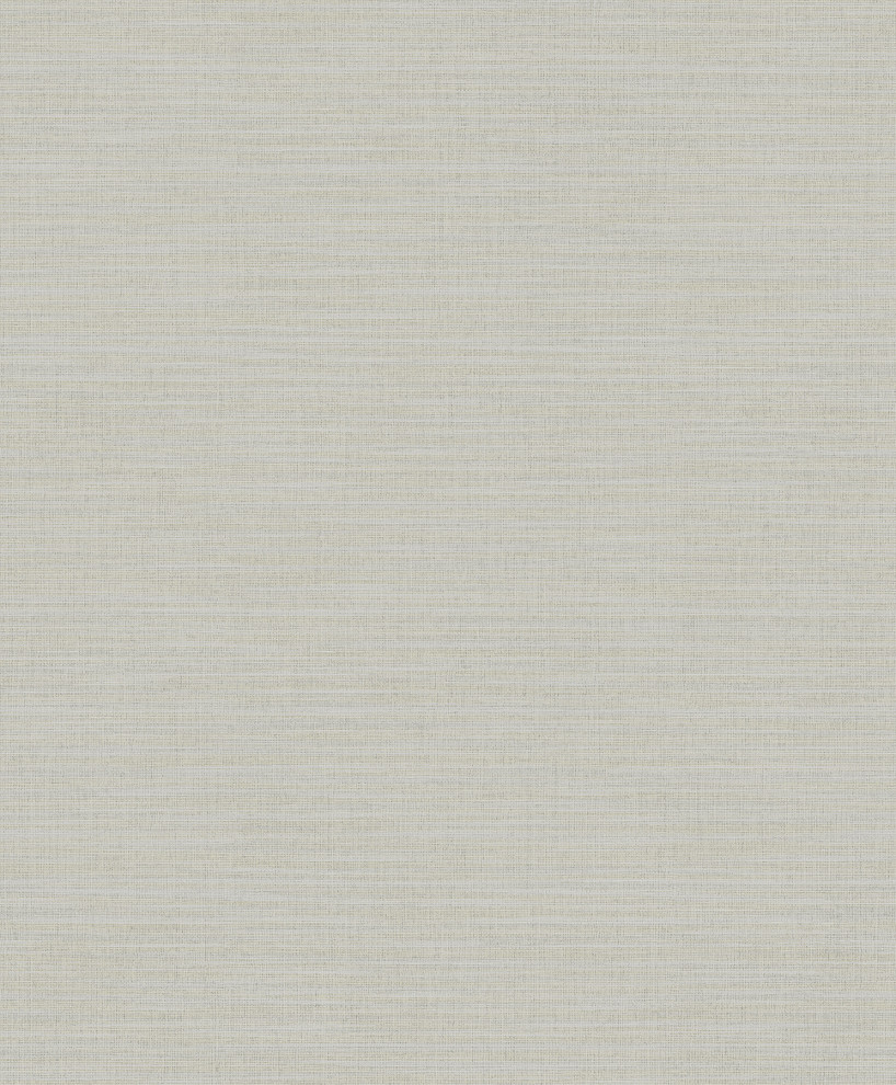 Colicchio Cream Linen Texture Wallpaper Wallpaper by Brewster Home