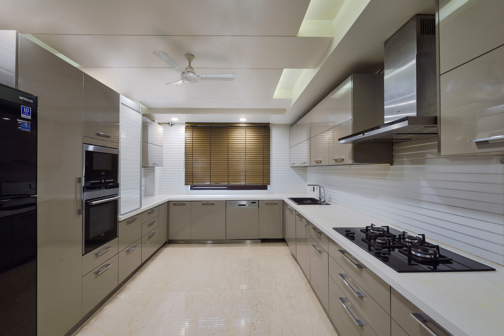 Nityam Residence Contemporary Kitchen Delhi by SPACES ARCHITECTSka
