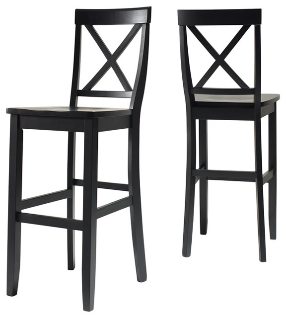 X Back Bar Stools With 30 Seat Height Set Of 2 Transitional X Back Bar Stools With 30 Seat Height Set Of 2 Transitional And Counter By Virventures