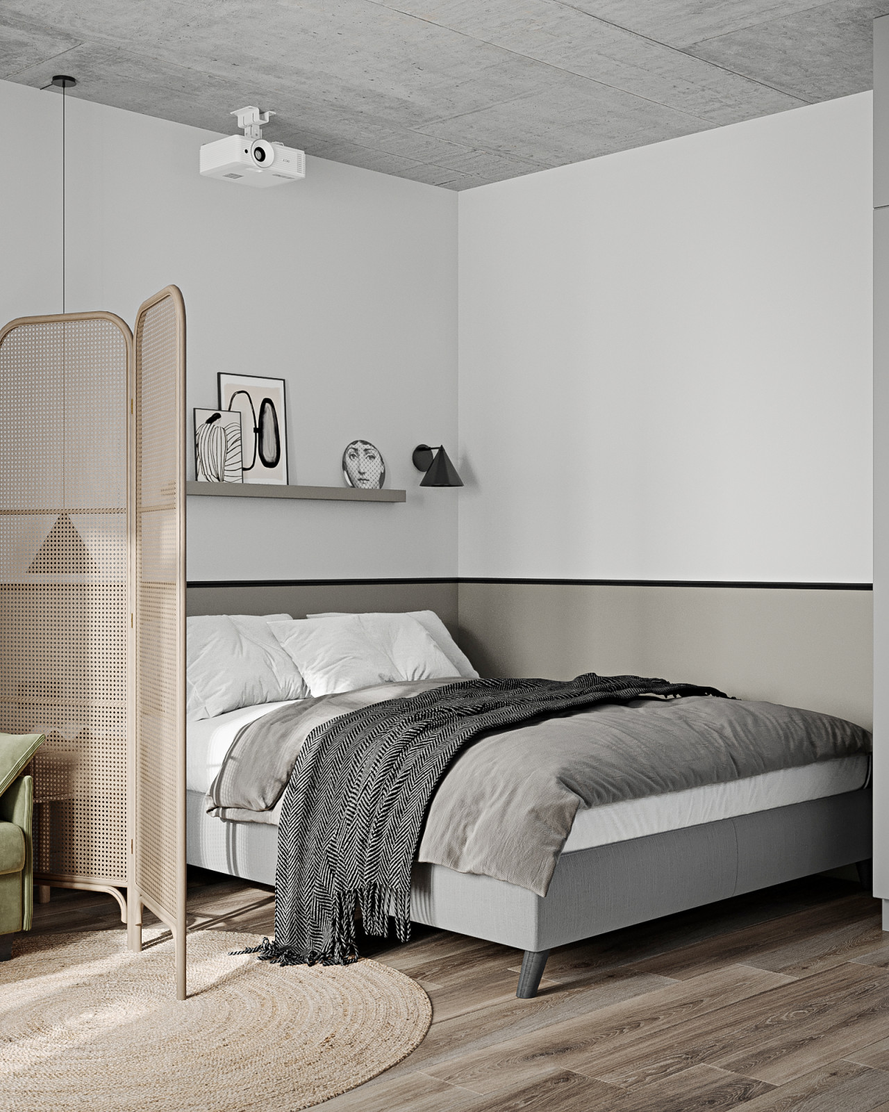 Однокомнатная квартира для молодой пары с собакой в ЖК Европейский