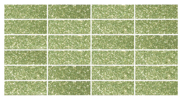 6 X12 Light Lime Green Glitter Gl Subway Tile Stacked Half Sheet 6 X12 Light Lime Green Glitter Gl Subway Tile Stacked Half Sheet