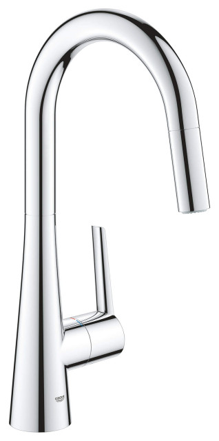 Grohe Ladylux 1.75 GPM Single-Handle Kitchen Faucet, Starlight Chrome