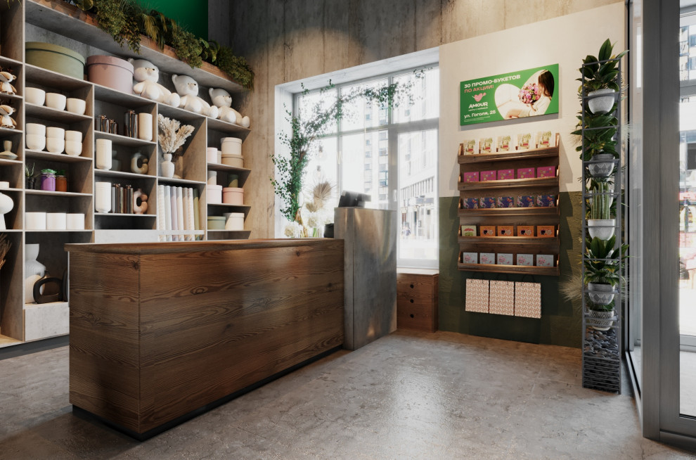 Проект кофейни-кондитерской, совмещённой с цветочным магазином