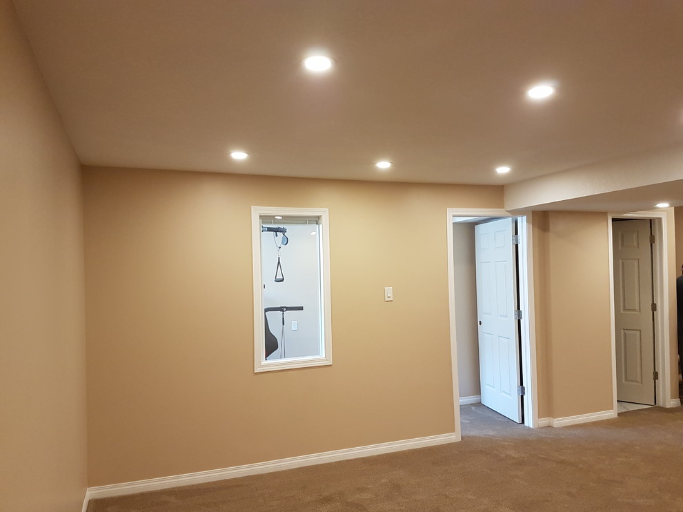 Minimalist home design photo in Calgary