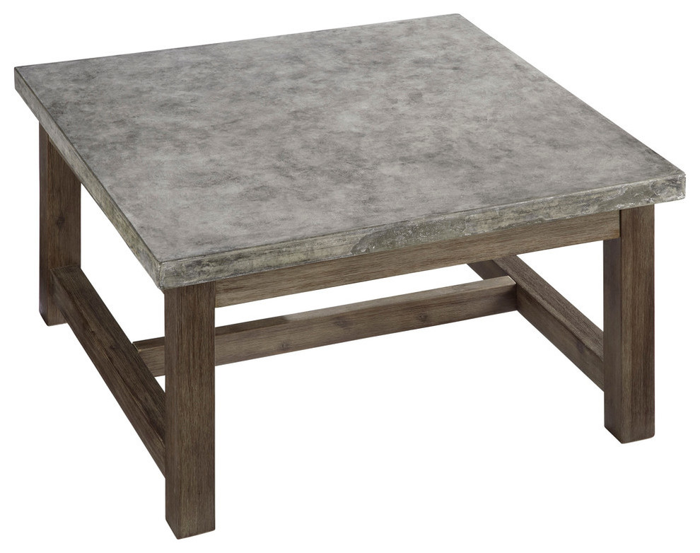 Concrete Chic Square Coffee Table