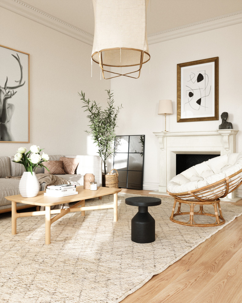 Photo of a scandi living room in New York.