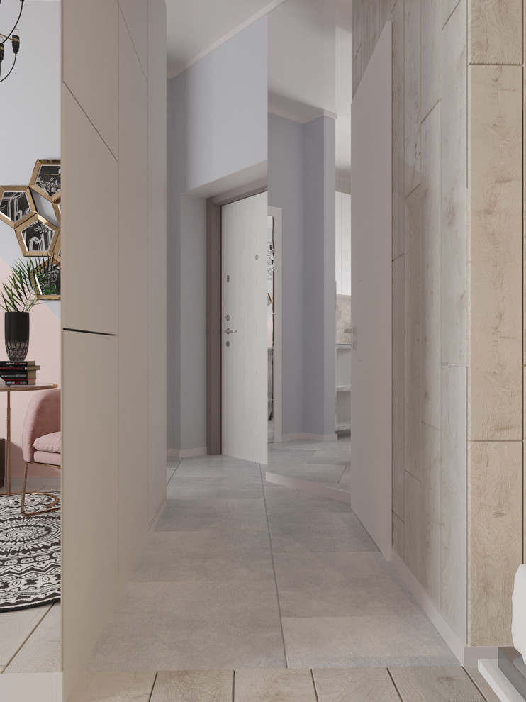 Дизайн проект интерьера квартиры для молодой девушки