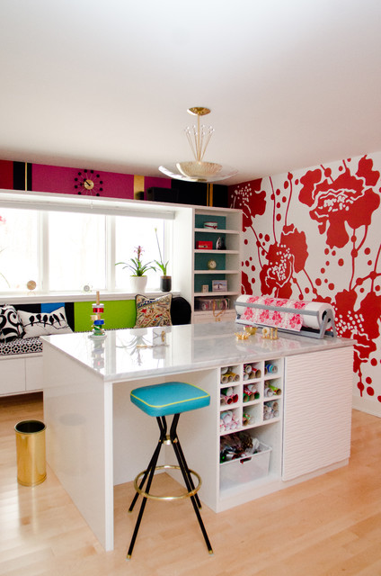 Bright and Beautiful Craft Room minimalistisch-arbeitszimmer